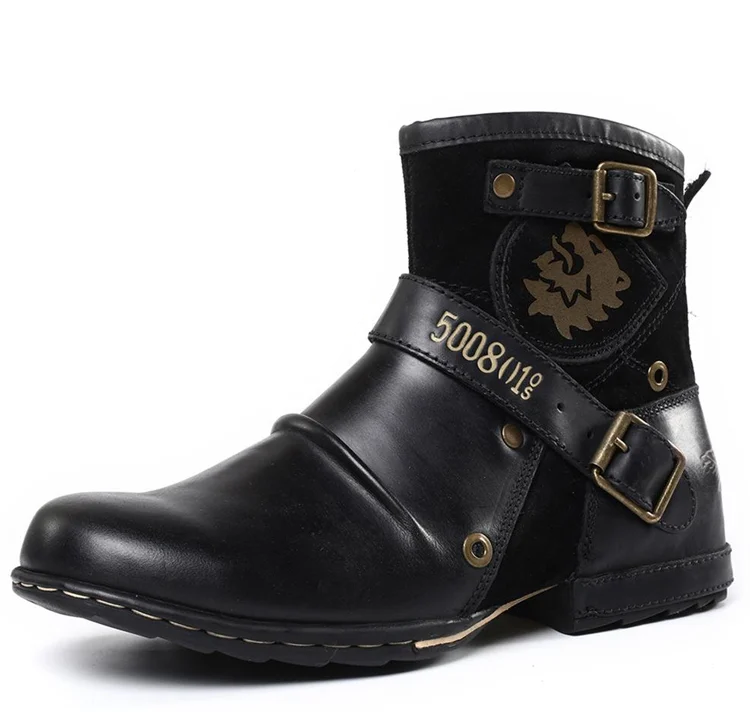 Uomo - Stivali in pelle robusta - Calzature eleganti e resistenti per ogni occasione