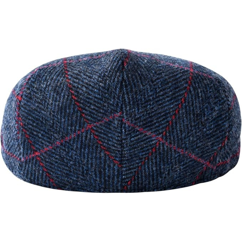 Berretto piatto Gatsby in tweed di lana da uomo - Classico cappello da golf Newsboy Ivy